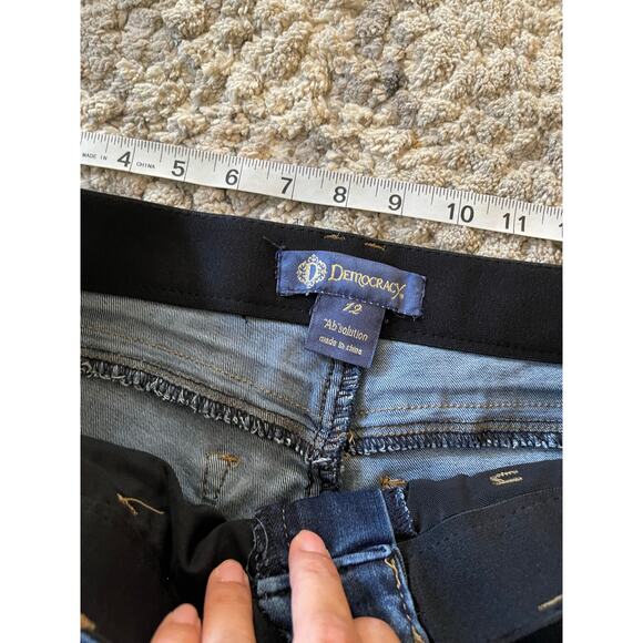 Democracy “ab”solution high rise skinny jeans size 12 dark wash - Picture 7 of 9